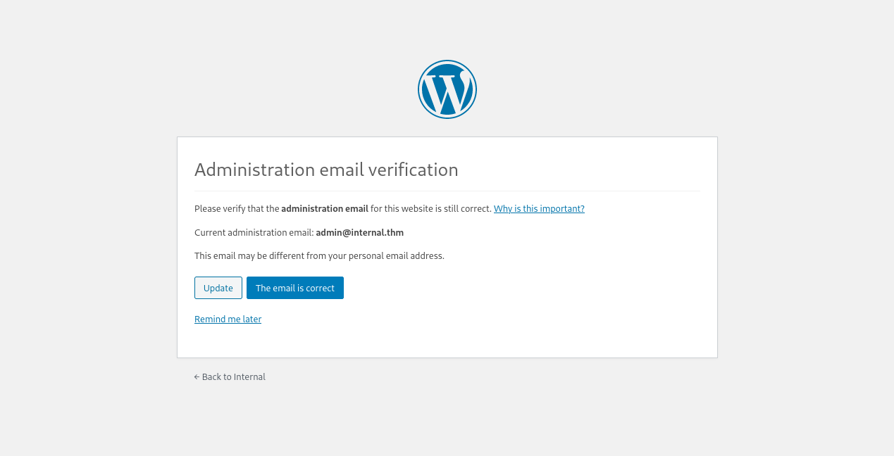 Wordpress login succeed